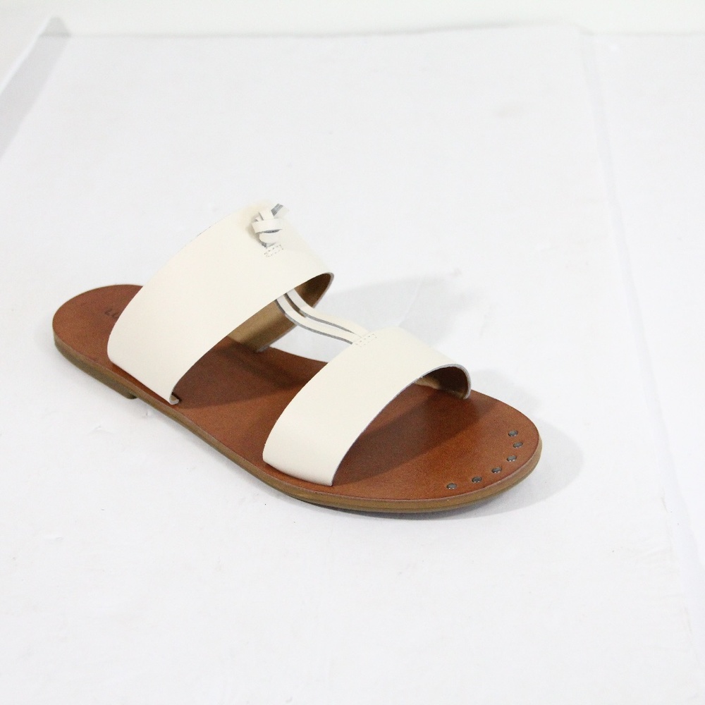 Lucky Brand Anlissa Sandals sz 11 Women Flat Leather Slides